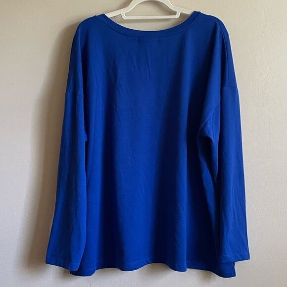 Sanctuary Vibrant Blue Pocket Front Sweater Sz 3x - Picture 2 of 9